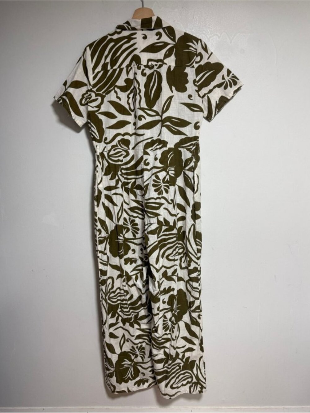 Grain de Malice Tropical Floral Wide Leg Jumpsuit Size 42 - Picture 3 of 8